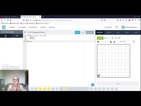 Programming Livestream -- CodeHS lesson 1.9