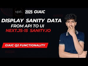 How to fetch and display sanity data in Nextjs15