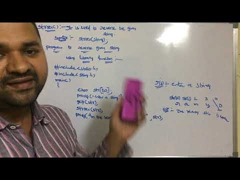 strrev() function in c|C Program to reverse a string