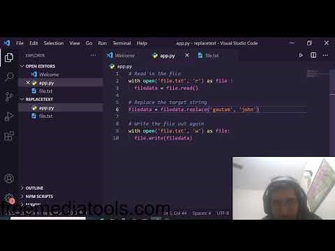 Python 3 Script to Find and Replace Text or String in All Occurences in a Text File Full Tutorial