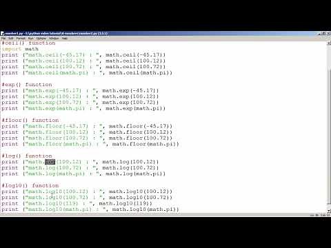 Python - Mathematical Functions