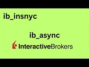 ib_insync project update. Hello ib_async