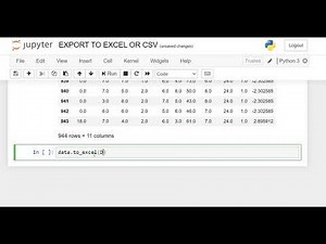 3 Data exporting to excel or csv from Python