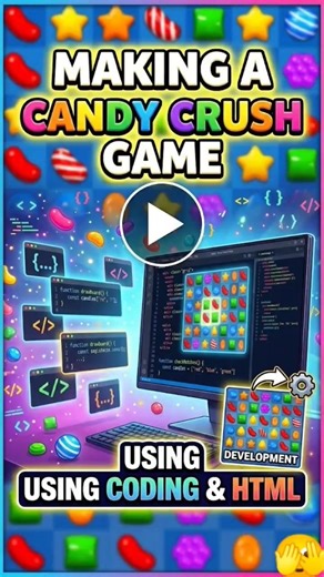 Build a Candy Crush Clone with HTML, CSS and Vanilla JavaScript#mr_odl#viralshort #html#coding#viral
