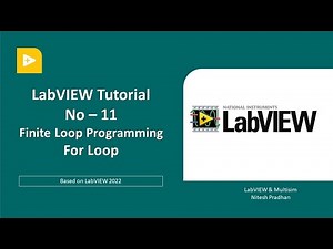 LabVIEW Tutorial -11 | For Loop | #tutorial #LabVIEW #programming