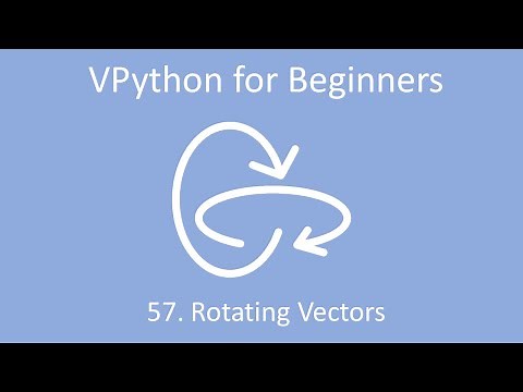 VPython for Beginners 57 - Rotating Vectors