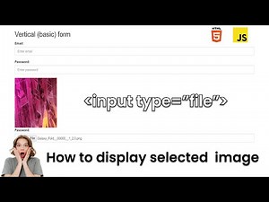 How to display selected image using input type = "file" | input tag | html | jQuery | JavaScript