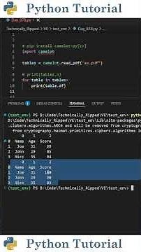 Automate PDF Table Extraction in Python | Python Tutorial