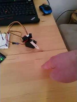 IR sensor (sharp GP2Y0A21YK0F) Object tracking with arduino
