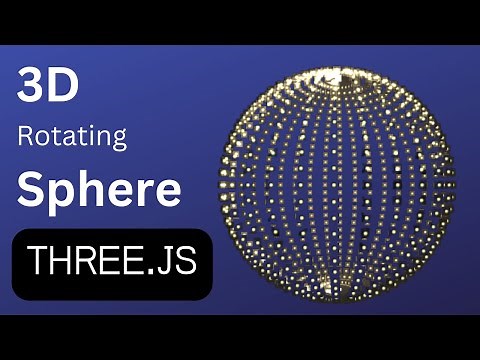 Creating 3D Rotating Sphere In JavaScript | THREE.JS | Web 3D Graphics #graphicdesign #threejs