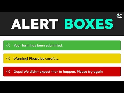 How to Add an Alert Box to Your Websites with HTML & CSS
