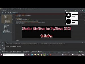 how to create a radio button in python GUI | Radio Button in tkinter GUI