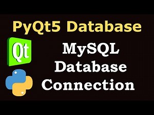 PyQt5 Mysql Database Connection | Creating Mysql Database in PyQt5