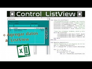 1️⃣3️⃣➖✅ LISTVIEW CONTROL (PART 1) ▶️ EXCEL - VBA (VISUAL BASIC FOR APPLICATIONS)