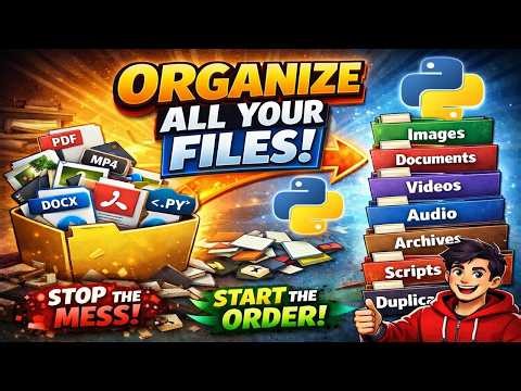 Organize ALL Your Files FAST with Python | Duplicate & Category Sorting!