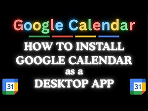 How To Install Google Calendar As A Desktop App | Easy Step-by-Step PC Tutorial