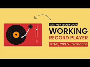 Working Record Player | HTML, CSS & Javascript