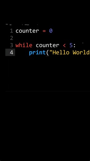 How To Print Hello World 5 Times In Python Using While Loop