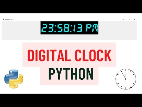 Digital Clock in Python | Tkinter