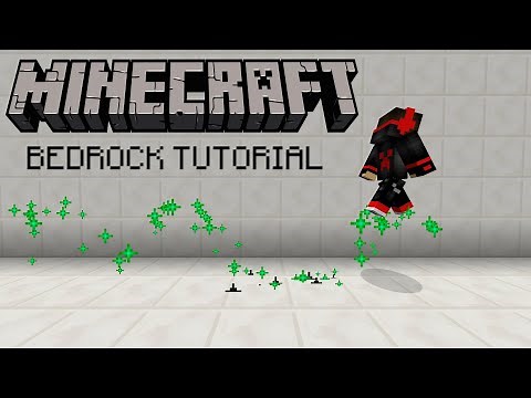 BEDROCK How to Make Custom Particle Trails Minecraft