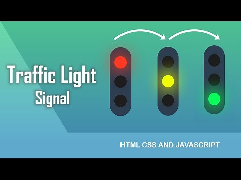 Traffic Light Signal using Html CSS, and JavaScript | Traffic light using JavaScript