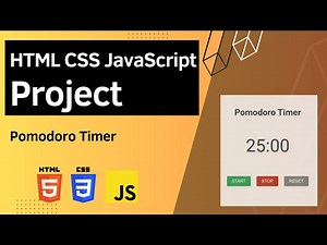 HTML CSS JavaScript Project - Pomodoro Timer