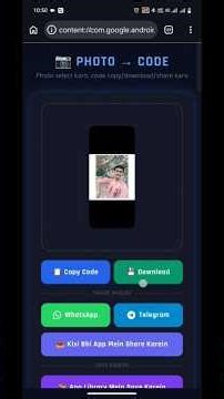 Image to Code & Code to Image App 📸 | HTML CSS JavaScript Project 😱🤯🤯#shorts #tech #project #funny