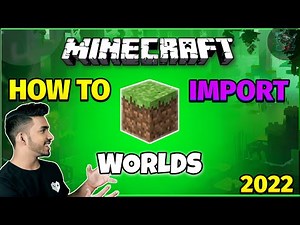 How to import minecraft worlds in minecraft pc java edition | 2022 TUTORIAL