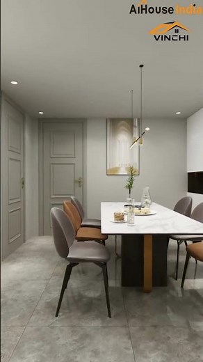 Ai generated interior design | 3D Design animation