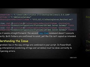 Resolving the Issue of Copy-Item in PowerShell Not Copying Files