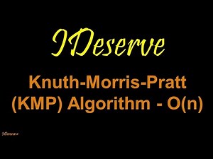 Knuth–Morris–Pratt (KMP) Pattern Matching