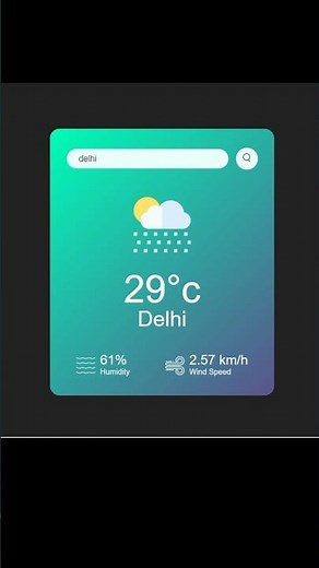 Weather App made with HTML, CSS & JS