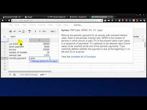 Make Spreadsheets and Collaborate with Google Docs