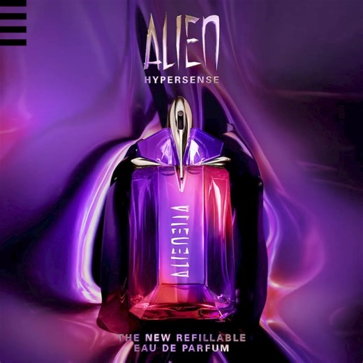 Otkrijte novi Alien Hypersense: senzorna eksplozija sočnog voća, drvenih i cvetnih nota. #Mugler #mugleralien #alienhypersense #newfragrance | SEPHORA