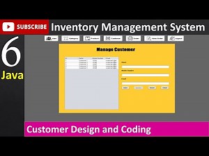 6. Inventory Management System in java - Customer Page (JFrame, Mysql Database, Netbeans IDE)