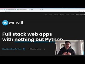Anvil Uplink tutorial: Run custom Python web server code for free - 1/2