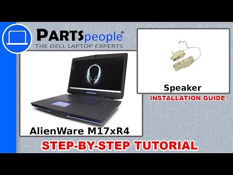 Dell AlienWare M17xR4 Speaker Replacement Video Tutorial