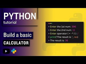 Build a simple calculator in Python | Python for Beginners