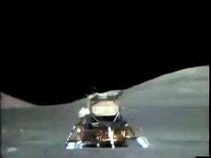 The Apollo 17 lunar module "Challenger" departed the Moon today in 1972. On board were Harrison Schmitt and Gene Cernan, the last astronauts to walk on the Moon. LM liftoff was captured by a TV camera on the LRV that was left behind. More on how that happened: https://s.si.edu/3IP4eoD | National Air and Space Museum, Smithsonian Institution