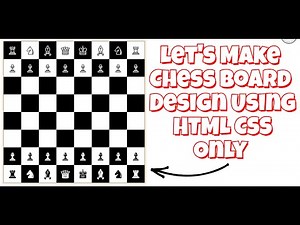 How to Create a Chess Board with ONLY HTML and CSS (No JS!)? #html #developer