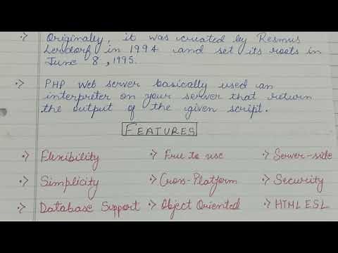 What is PHP? Client-Side v/s Server-Side Scripting | Features of PHP | BCA MCA BTech BSc | Hindi