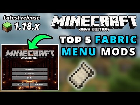 Minecraft Java 1.18.1 Top 5 Best Fabric Menu Mods on Minecraft 1.18.1 (Improve your menu)
