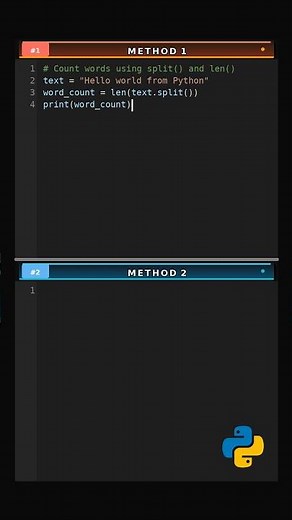 Count Words in String via 2 Methods #string