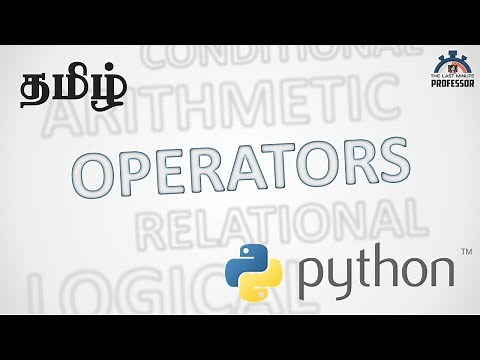 Operators in Python (Tamil)