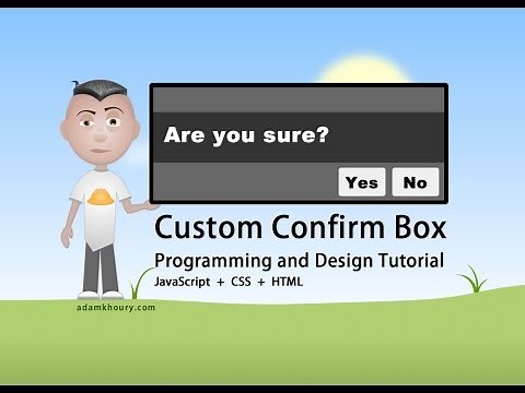 Custom Confirm Box Programming JavaScript CSS Tutorial