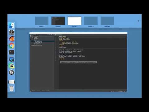 Creating HTML pages in PyCharm