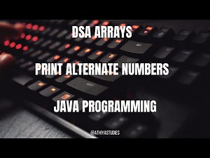 🚀 DSA Lecture: Print Alternate Array Elements | Beginner Java Program