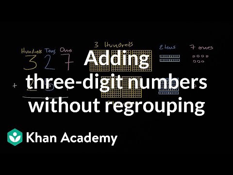 Adding 3-digit numbers (no regrouping) | 2nd grade | Khan Academy