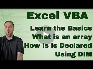 What is an Array in Excel VBA (Dim a 1 and 2 Dimensional Array) - Code Included