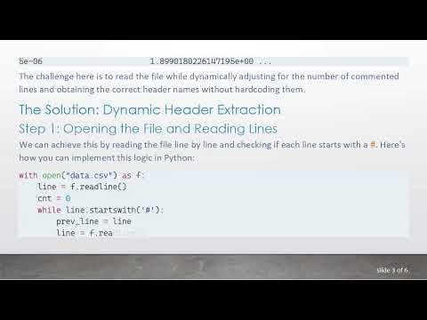 Automating CSV Header Extraction with Python Pandas